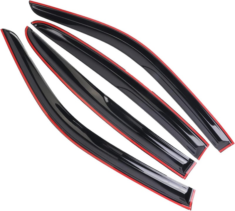 WONSABON Window Visors Rain Guards Deflector 4 Piece Set for 2011-2021 Dodge Charger 94313 - Image 3